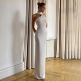 Autumn 2025 New Women's Temperament Solid Color Sleeveless Dress Dress Dress Woman