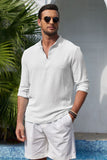 New Men's Shirt Spring And Autumn High Wrinkles Long Sleeves Solid Business Shirt Shirt Men's Clothing