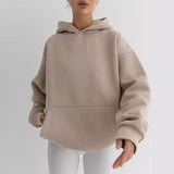 2025 New Women's Long-Sleeved Hooded Hoodie Cover Loose Casual Top Women 68HZ