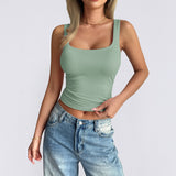 Dili Y2K Hot Babes Pure Summer T-Shirt Vest Women's Clothing 2025 Spring And Summer