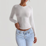 Dili 2025 Autumn And Winter Y2K Women's Temperament Long-Sleeved Top