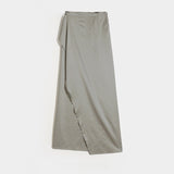 Summer Simulation Silk Elastic Ribbon Striped Hanging Neck Slings One-Packed Skirt Suit