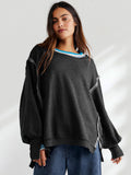 Ebay Open Fork Sweater Women's Fashion Sports T-Shirt Knitted Shirt Long-Sleeved Top Coat Design Sense
