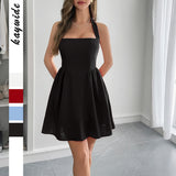 Dili Elegant Temperament Wind Hanging Neck Dress Dress Women's Dress 2025 Spring And Summer