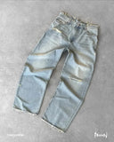 Tide-Brand Hole Embroidered Jeans Men's High Street Design Trousers Loose Trousers 68HZ