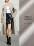 Single-Layer Long-Winded Windwear Coat Women This Year's Popular Temperament Fashion With Top Southeast Asia