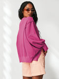 Ebay Open Fork Sweater Women's Fashion Sports T-Shirt Knitted Shirt Long-Sleeved Top Coat Design Sense