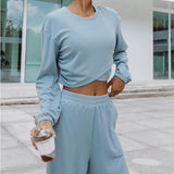 2025Ebay Women's Autumn And Winter New Fashion Sports Leisure Jacket Set Two Sets 68HZ