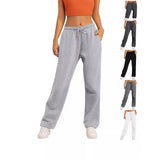 New Solid-Color Casual Trousers Y2k Loose Plus Velvet Trousers Sweatpants Swimatpants 68HZ