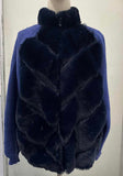 Coat Temperament Warm Long-Sleeved Fur Spliced With Woolly Coat Women's New Environmentally Friendly Fur