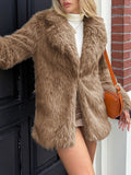 Dili Elegant Fashion Velvet Coat Women's Clothing 2025 Autumn And Winter