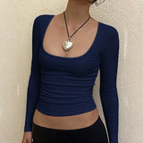 Dili Y2K Hot Girl Style Long-Sleeved Women's Shirt T-Shirt Women's Clothing 2025 Autumn And Winter