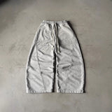 Y2K Retro Splicing Casual Pants Men And Women's Same High Street Small Design Sweatpants Trousers 68HZ