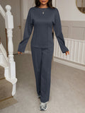 Dili Casual Fashion T-Shirt Trousers Two-Piece Women's Suit 2025 Autumn And Winter