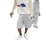 Trendy Embroidery Shorts Men's High Street Fashion Five-Point Pants Loose Trousers 68HZ