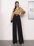 Women's New Bursts Of Pure Color Hanging Fashion Wide Leg Pants Straight Pants Suit Pants Trousers Trousers Women