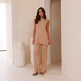 Women's Clothing Long-Sleeved Casual Solid-Colored Tat 68HZ