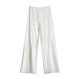 Exploding Korean Version Of The Simple Set Of Wide-Legged Straight Trousers Lazy Wind Leisure Pants Feel Thin Long Trousers 68HZ