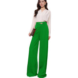 Women's New Bursts Of Pure Color Hanging Fashion Wide Leg Pants Straight Pants Suit Pants Trousers Trousers Women