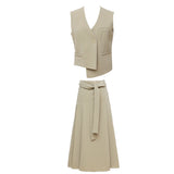 Spring And Summer New Design Full Of Commuting In The Vest Simple Skirt Mid-Skirt Temperament Dress Suit