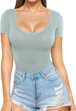 2025 Women's Low Round Collar Long Sleeve Sextender T-Shirt T-Shirt