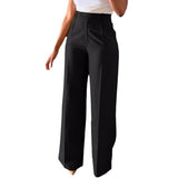 New Commuting High-Waisted Straight Trousers Straight Trousers Casual Suit Long Trousers Female