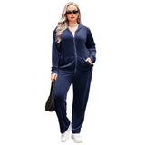Large-Size Fashion Casual Suit Sports Hoodie Hoodie Hoodie Autumn And Winter Large Size Women's Clothing