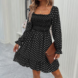 Dili Dress 2025 Spring And Summer Temperament Casual Wave Dot Dress