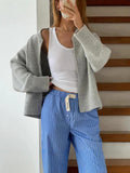 2025 Exploding Long-Sleeved Zipper Sweater Cardigan Languiled Knitted Coat