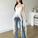 2025WISH Summer New Women's Solid Color Sexy Sling Fashion Lace Vest Women 68HZ