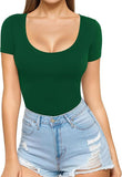 2025 Women's Low Round Collar Long Sleeve Sextender T-Shirt T-Shirt