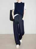 Multi-Season Can Wear A Long-Smelling Imitation Of The Cowboy Banana Pants Women's New Tibetan Cyan Pants Length Anti-Owl Display Thin Slebok Pants