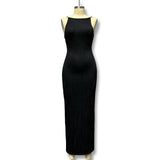 Women's Clothing 2025 Autumn New Sling Skirt Sleeveless Back Dress Slim Dress Women
