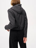 Autumn And Winter Lazy Scarf Shawl Tweed Plus Velvet Feeling Blended Slim Shawl