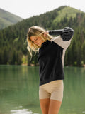 Hot Sales Women's Clothing Color Design Lantern Sleeve Half-High Collar Long Sleeves Casual Commuter Woman