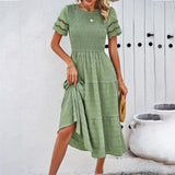 Dili Women's Clothing 2025 Spring And Summer Pure Temperament To Take The Hollow Dress Woman