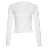 New Street Fashion Print Long-Sleeved Round Collar Dew T-Shirt Girl In Autumn And Winter 2025 68HZ