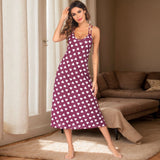 Spring And Summer Lady Home Clothes Pajamas Sling Dress Dress Print Modale Home Casual Aja Skirt Woman
