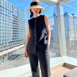 London Street Repair Single-Drained Vest Early Spring Folding Coat Commuter Put On Top