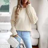 Dili Round-Neck Sweater Women's 2025 Autumn And Winter Women's Long-Sleeved Knitted Shirt Top