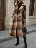 New Collar Hair With Double Buckle And Long Coat Coat Coat Coat