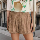 New Sexy Trend Straight-Waist High-Waisted Casual Sleet Three-Point Library Ladies Shorts Pants Women