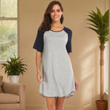 Summer Ladies Pyjamas Double-Wearing Milk Silk Short Sleeves Collage Splicing Home Clothes Pajamas Women