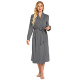 Autumn And Winter Women's Home Clothes Pajamas Long Long-Sleeved Grinding Milk Silk Bag Bathrobe Women