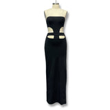 2025 Summer New Breast-Meared Open Fork Dress Design Sexy Babes Hip Dress