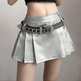 2025 Spring And Summer New Women's Solid Color Body Street Fashion High-Rise Half-Folded Skirt 68HZ
