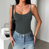 Dili Y2K Sexy Sling Vest Vest Jumpsuit Pantyhose Women's 2025 Summer