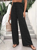 2025 New Casual Micro-Ball Loose To Take High Waists Of Leisure Pants Wide Leg Trousers Trousers Trousers Women