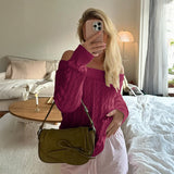 Dili Leisure Commute Solid Color Long-Sleeved Vest Sweater Knitted Women's Clothing 2025 Autumn And Winter