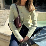 Dili Casual Simple Long-Sleeved Button Bottom Shirt Weaving Women's Clothing 2025 Autumn And Winter